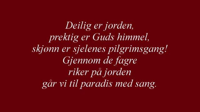 Dejlig er Jorden - Tommy K&ouml;rberg - Oslo Gospel Choir
